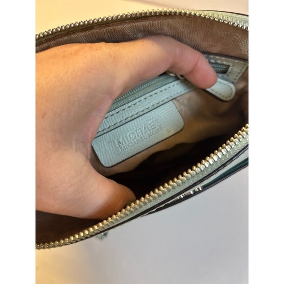 Michael Kors Cindy Blue Crossbody Bag (9x6) - Picture 9 of 13